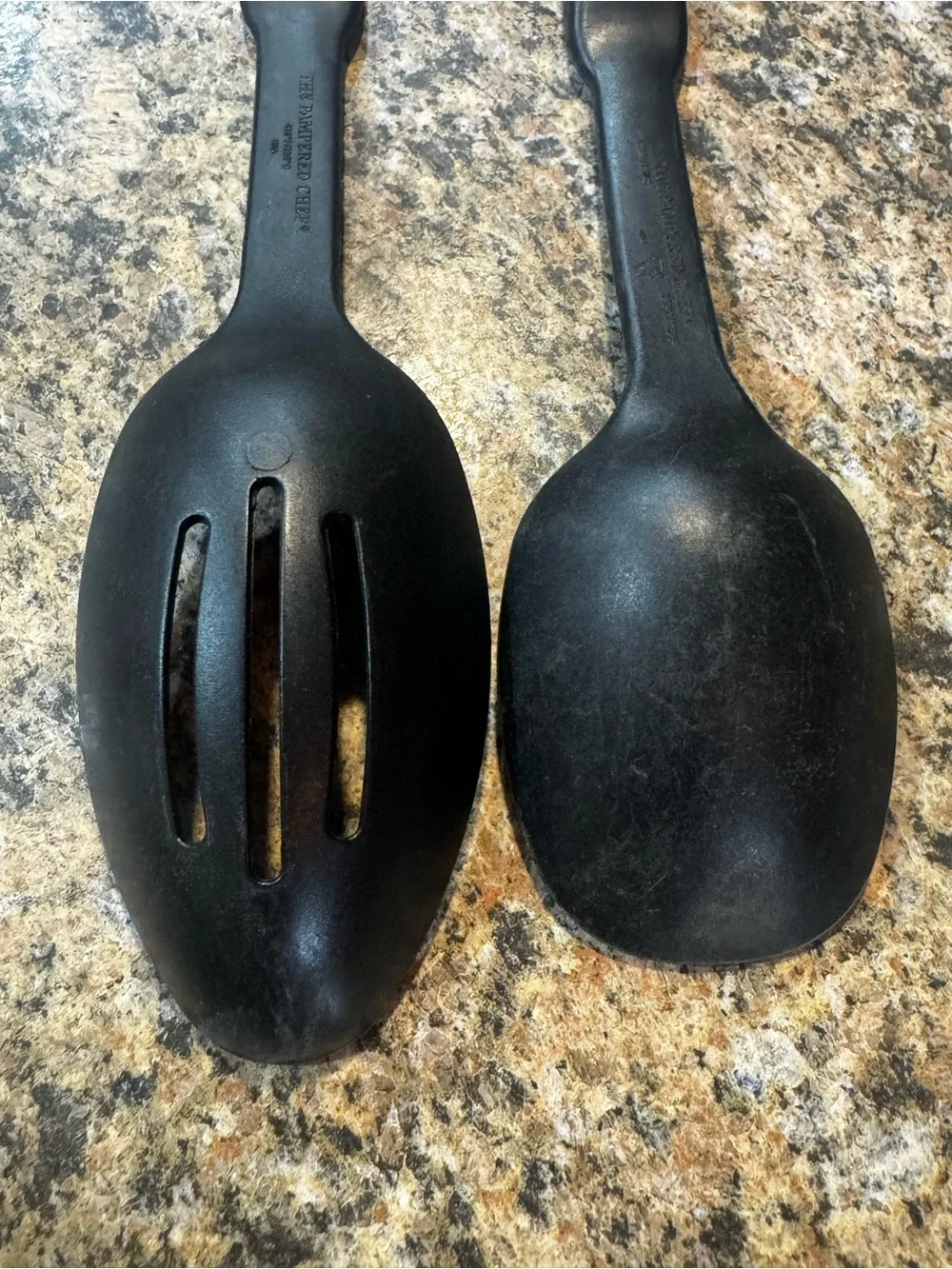 Lot Of 4 Pampered Chef Kitchen Utensils Basting Spoon, Small Turner, Flipper